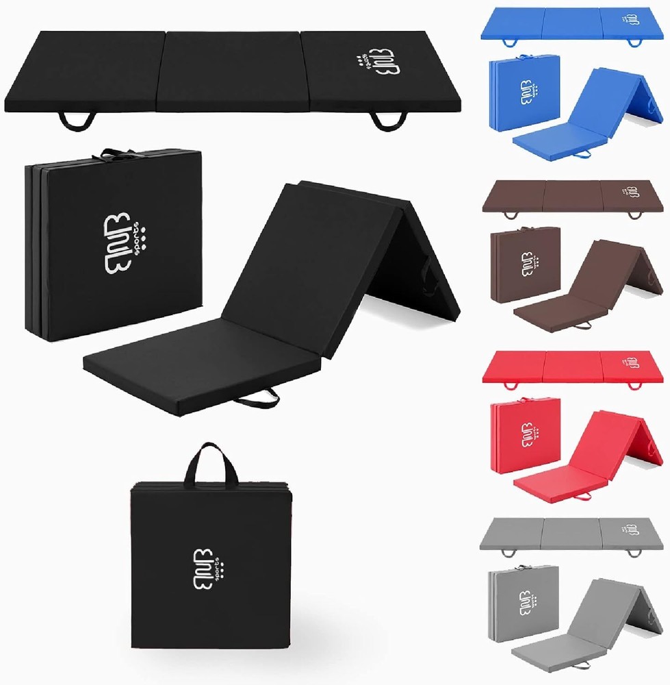 Thick Gymnastic Mat & Home Sports, Yogamatte & Sportmatte Premium Tri-Folding