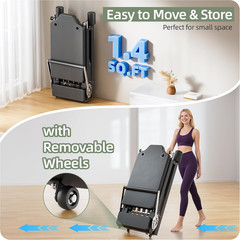 Pilates Reformer, Foldable Reformer Pilates Machine with Dual Resistance – Sprin
