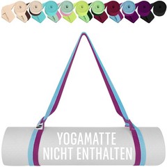 Premium Yoga Mat Sling Strap – Extra Soft & Thick Cotton – Skin Friendly…