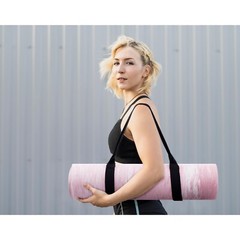 UMINEUX Extra Thick Yoga Mat, 2/5 Inch (10MM), Natural Rubber and TPE Non Sli…