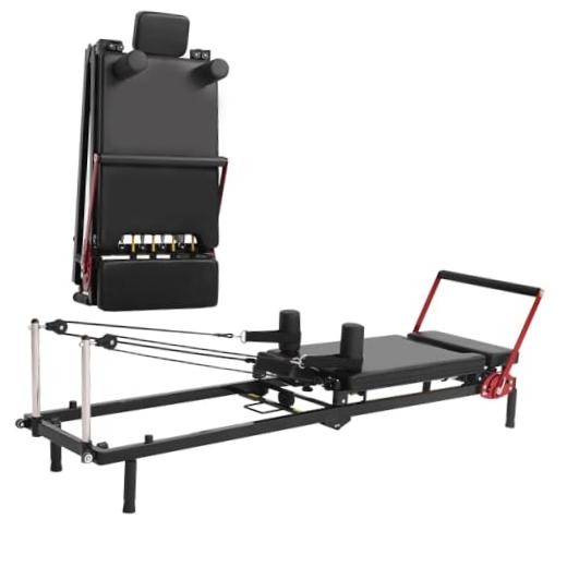 Home Gym Pilates Reformer Machine, Quick-Assembly Foldable Pilates Reformer,