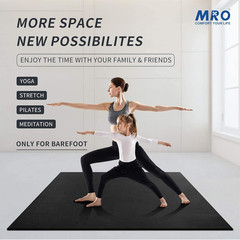 Extra Large Yoga Mat, 12’X6’/9’X6’/7’X5’/6’X4′ (9MM) Extra Wide and Thick Exerci