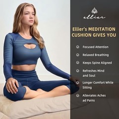 ellier Zafu & Zabuton Meditation Cushion Set – Buckwheat Hull & Memory Khaki