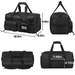 Gym Bag Water-Resistant Sports Duffel,Portable Lightweight Gym Bag,Sports Duf…