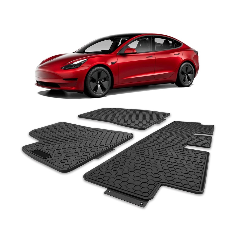 Spurtar for Tesla Model 3 Floor Mats 2017-2026, Car Floor Mats All Weather Au…