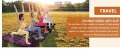 TPE Large Yoga Mat Non-Slip Exercise Fitness Mat with Carry Bag Extra Wide Yoga