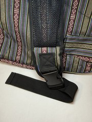 Urorae Yoga Mat Sling Backpack Bag Striped Multi-Color Crossbody Travel Pack