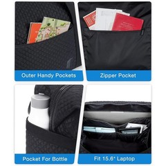 Versatile Travel Gym Bag W/ Yoga Mat Holder Multi Pocket Anti-Theft Design New