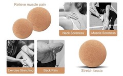 Cork Massage Ball Set, High Density Fine Particles Massage Ball for Deep Tissue
