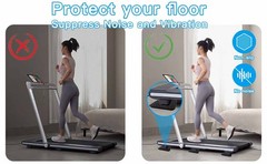 Non-Slip Treadmill Mat Pads, 4×4 Inch High Density Silicone Exercise Equipment