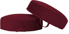 FDP Overstuffed 16 inch Round Velvety & Vinyl Floor Cushion