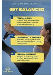 Pro Body Pilates Ring Circle Exercise Fitness Resistance Ring w/ Carry Bag