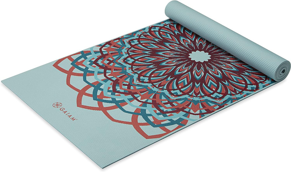 Gaiam Yoga Mat – Premium 6Mm Print Extra Thick Non Slip Exercise & Fitness Mat f