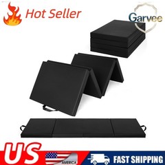 6x2ft 4-Fold Thick Gymnastics Mat Folding Exercise Mat with Handles for Yoga