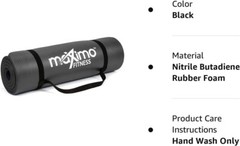 NEW: Maximo Extra Thick Yoga Mat Exercise Mat ,Multipurpose Fitness Workout Mat