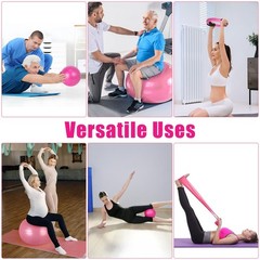 Pilates Essentials Kit for Home Workouts, Pink Pilates Equipment with Pilates…