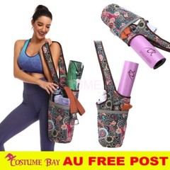 Canvas Fashion Sports Carry Shoulder Yoga Bag Zippered Large Size Multipurpose