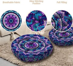 Mandala Meditation Cushion, Boho Meditation Mat, Meditation Pillows for Sitting