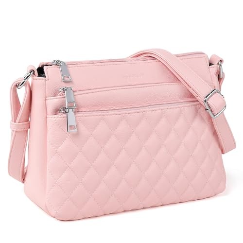 Purses for Women Crossbody Bags for Women Medium Crossbody Purses Light Pink