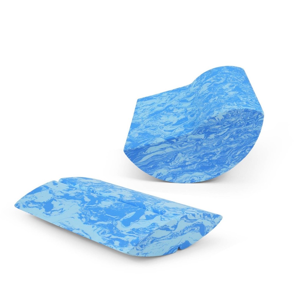 2 Pieces Fitness Block with Pad Nonslip Curved Block Slip-Resistant for Yogis