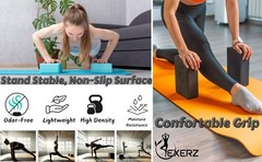 2 PCS Yoga Blocks Gym Exercise Fitness Bricks Pilates Stretch Handstand