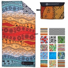 ECCOSOPHY Microfiber Beach Towel -Sand Free Towels are Quick Large, Marrakesh