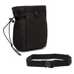Rock Climbing Chalk Bag, goldhik Bouldering Bags with Quick-Clip black