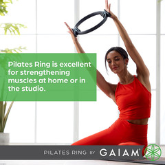 Gaiam Pilates Ring – Lightweight Foam Circle for Toning Arms, Thighs & Core