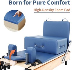 MOPHOTO Pilates Reformer Machine Home Pilates Equipment &Reformer Box Jump Board