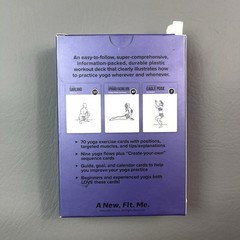 NewMe Fitness Yoga Exercise Cards 70 Pose Deck Workout Guide Beginners