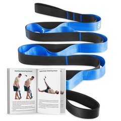 Stretching Strap for Physical Therapy, NonElastic Yoga Strap with 10 Loops, D…