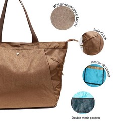 Yoga Tote Bag Women Shoulder Drawstring Office Workout Travel Pilates Gym