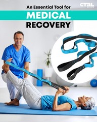 Stretching Strap with Loops Non Elastic Stretch Band for Physical Therapy, Y…