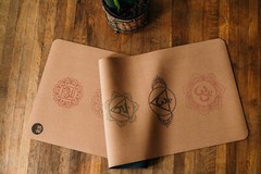 Chakra CORK YOGA MAT | 100% Natural Rubber | Non Slip | Eco Friendly