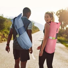 Yoga Mat Storage Bag with Breathable Mesh Window & Large Pockets – Travel Friend