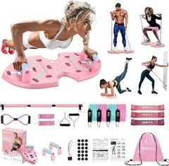 LALAHIGH Push Up Board, Portable Home Workout Equipment for Women -PINK