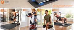 Treadmill Mat, Bike Trainer Mat for Stationary Spin Bike, 72″ x 48″ Non Slip