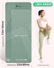 Non-Slip Large Yoga Mat,Extra Long and Wide Exercise & Fitness Mat( 72″Lx32″W…