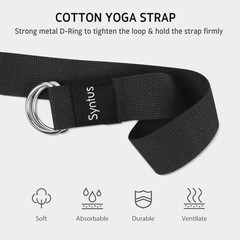 Yoga Block and Yoga Strap Set, 2 Soft Non-Slip Yoga Blocks 9×6×4 inches, 8FT …