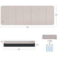 1/2inch Extra Thick Foldable Yoga Mat with SGS Certified Odourless POE Materi…