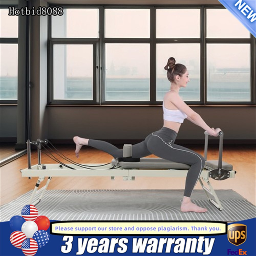 Pilates Reformer Machine Foldable Yoga Fitness Pilates Exercise Equipment 120kg