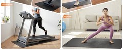 Treadmill Mat, Bike Trainer Mat for Stationary Spin Bike, 72″ x 48″ Non Slip