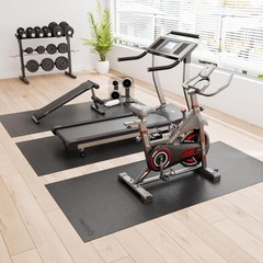 Treadmill Mat, Bike Trainer Mat for Stationary Spin Bike, 72″ x 48″ Non Slip