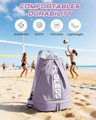 Gym Backpack for Women with Shoe Compartment, Sport Backpack Casual Daypack f…
