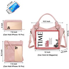 Soperwillton Purses for Women Large Shoulder Handbag Tote PU Leather Hobo Cro…