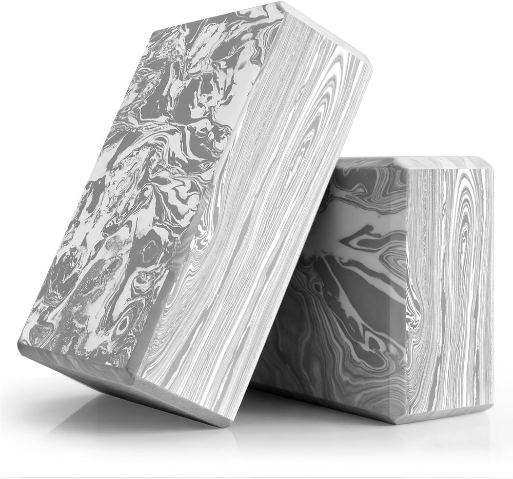 2-Pack Yoga Blocks, High-Density 9″X6″X3″ Yoga Brick Foam Blocks Non-Slip EVA