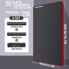 15Mm NBR Yoga Mat anti Slip Thickened Style for Beginners, Home Yoga Mat for Spo