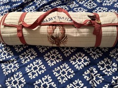 Tommy Bahama Roll Up Quilted Beach Mat Lobster Graphic 65 x 24″ Attached Pillow