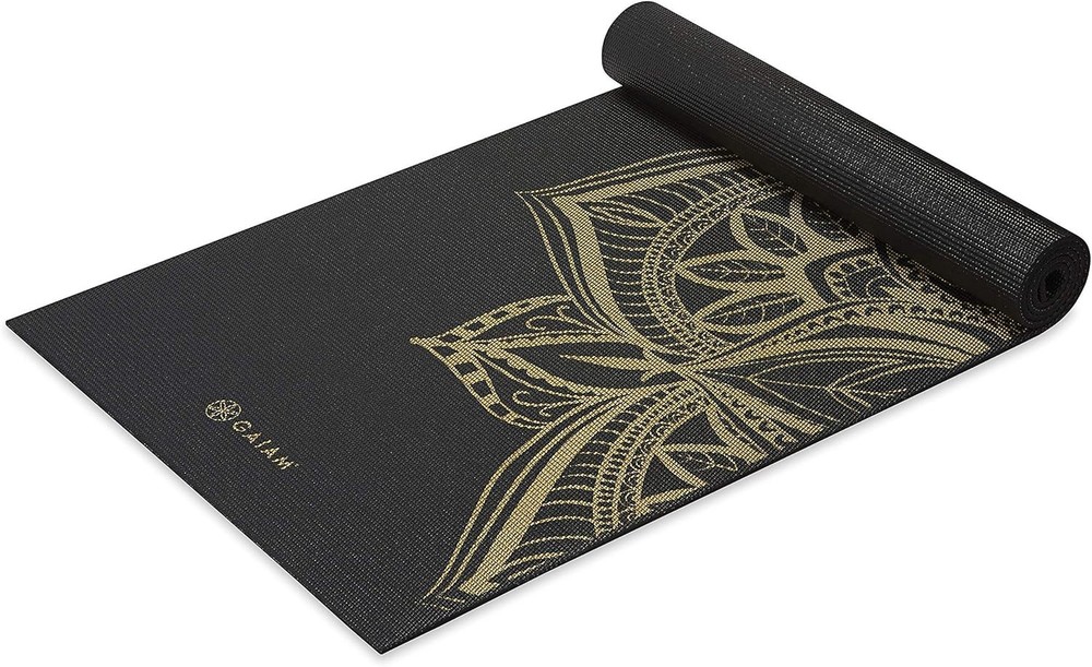 Gaiam Yoga Mat – Premium 6mm Print Extra Thick Non Slip Exercise & Fitness Mat