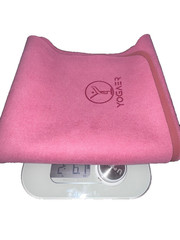 YOGAER Travel Yoga Mat Foldable Thin Mats for Travelling PINK 71.5″ x 24″